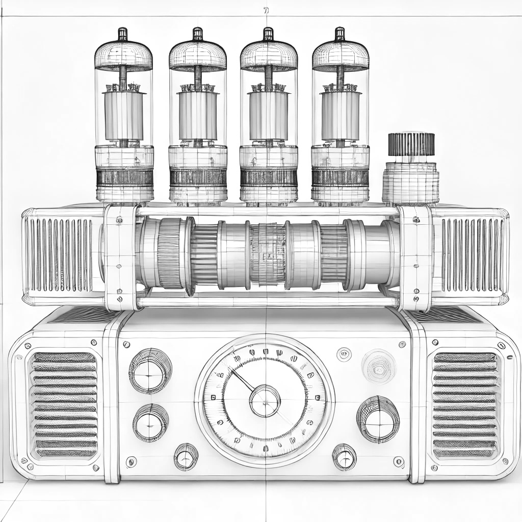 Cad Rendaring Electronics Radio CAD Rendering